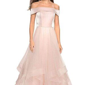 NWT La Femme 27224 Tulle Prom Dress Pink Size 00
